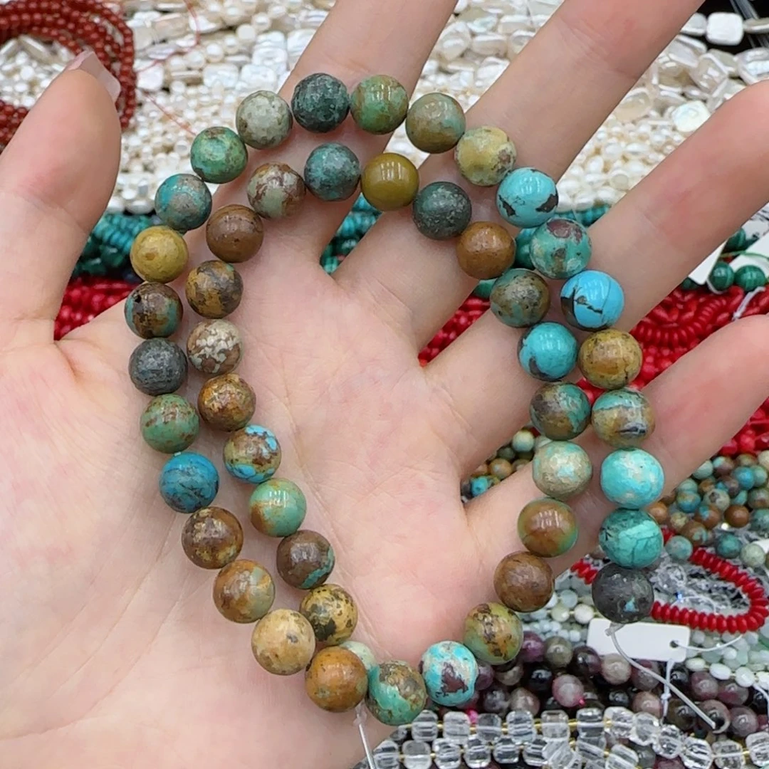 玛瑙/玉髓未镶嵌珠宝半成品原矿松石一条卡8