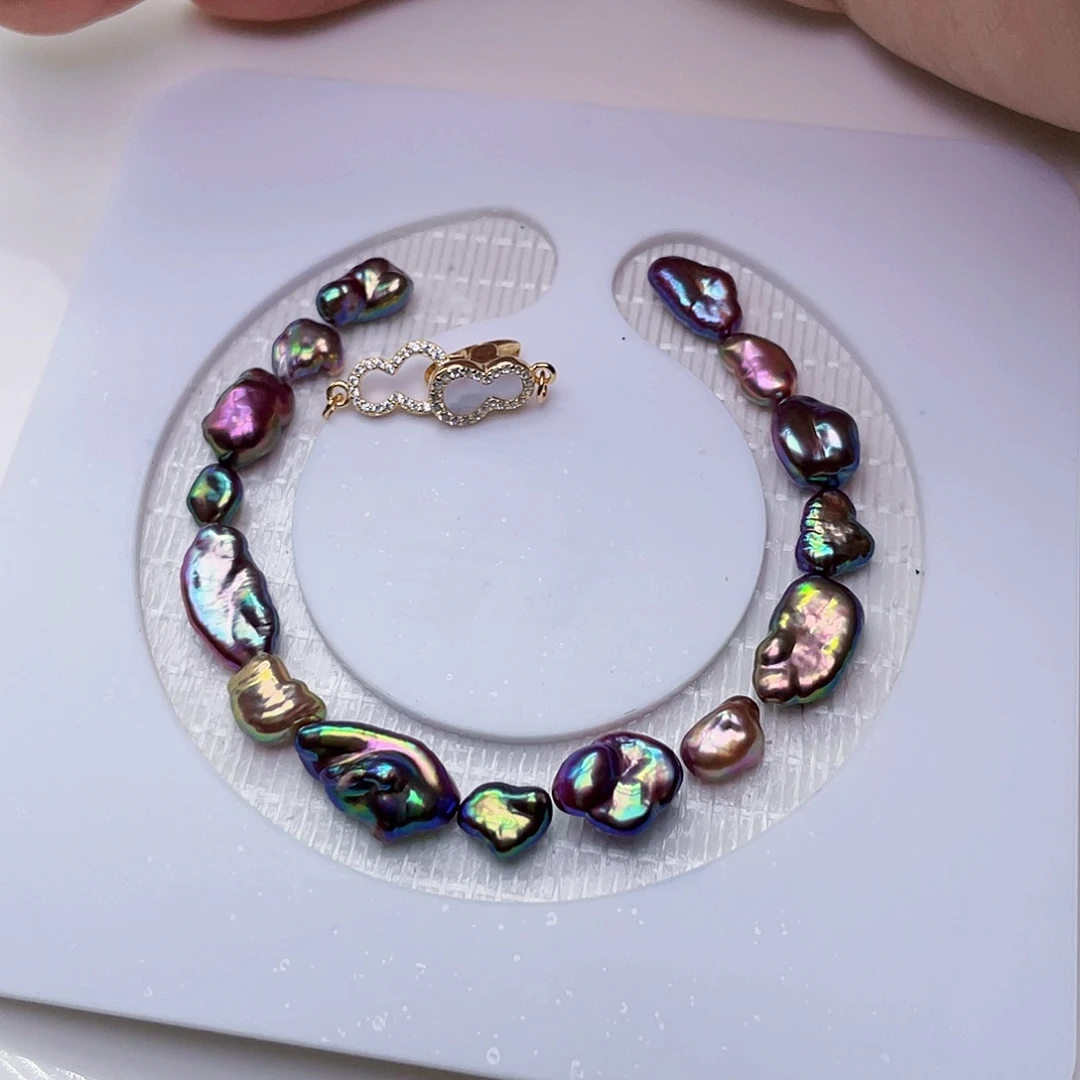 淡水珍珠手链未镶嵌桃***夭