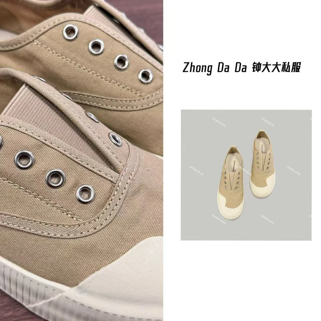 ZHONG大大【】帆布鞋女2025春夏新款透气板鞋平底休闲鞋6396