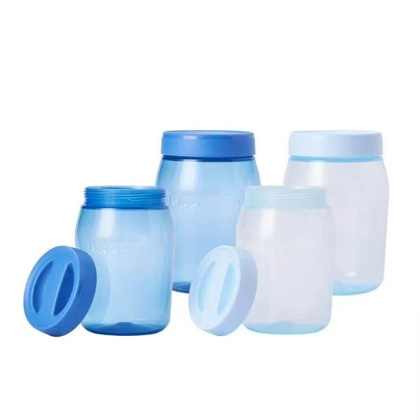 (海)1.5L蓝色系胖子密封罐