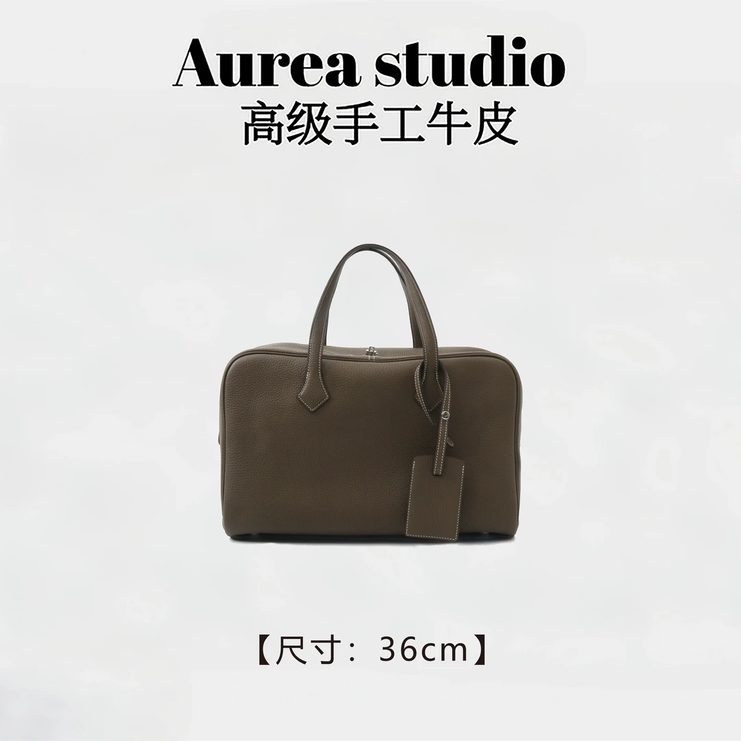 【欧欧私定】手工蜡线 真皮 时尚休闲百搭气质手提大包 36CM