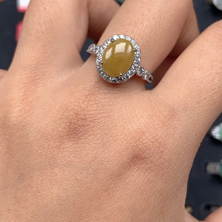 心***晴翡翠未镶嵌戒指戒指