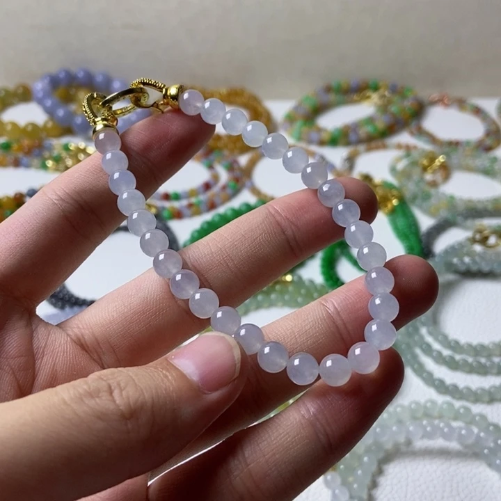 定制翡翠未镶嵌缅甸翡翠A货卡6.4