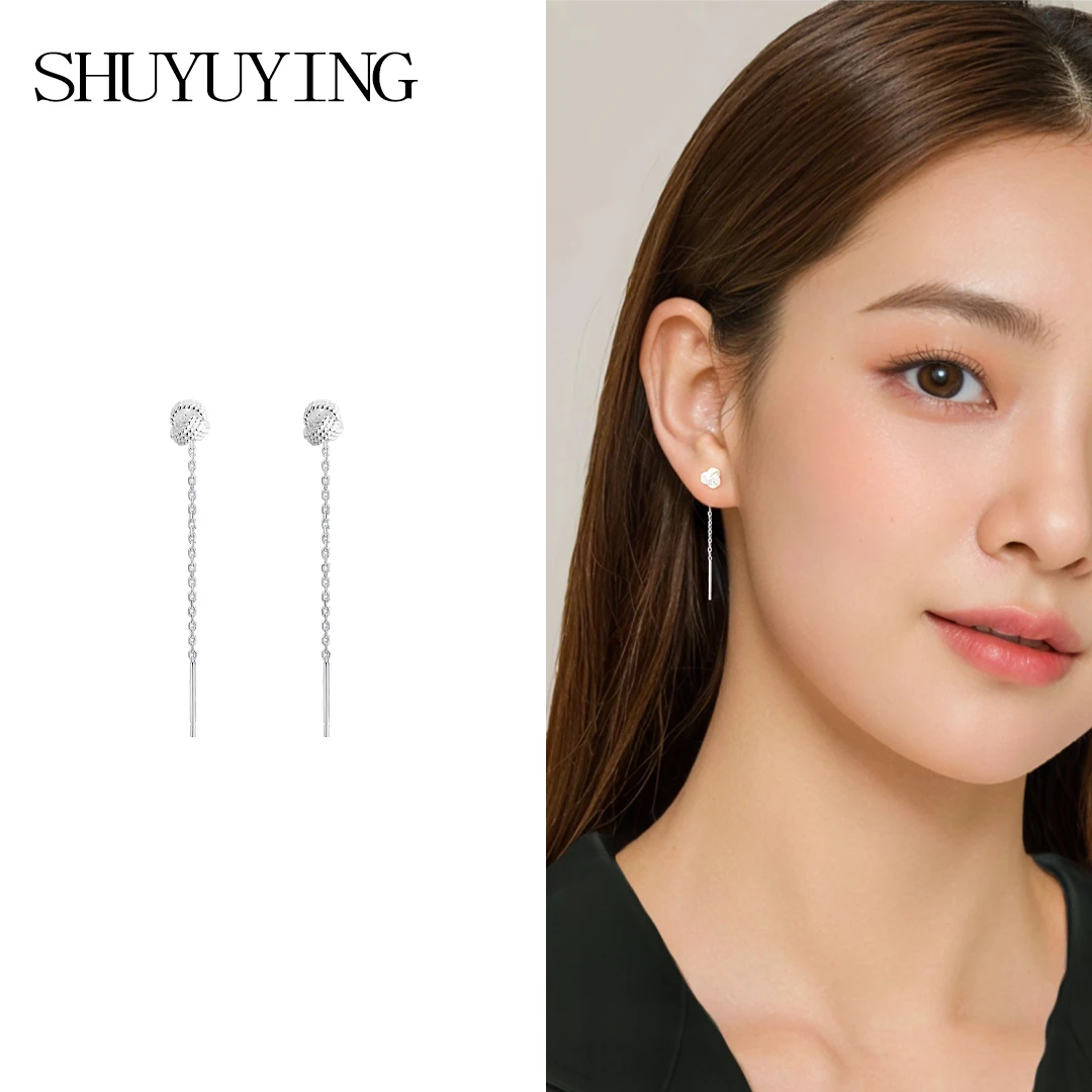 铜合金耳饰 925银针同心结耳线百搭简约养耳洞耳线精致设计感耳环