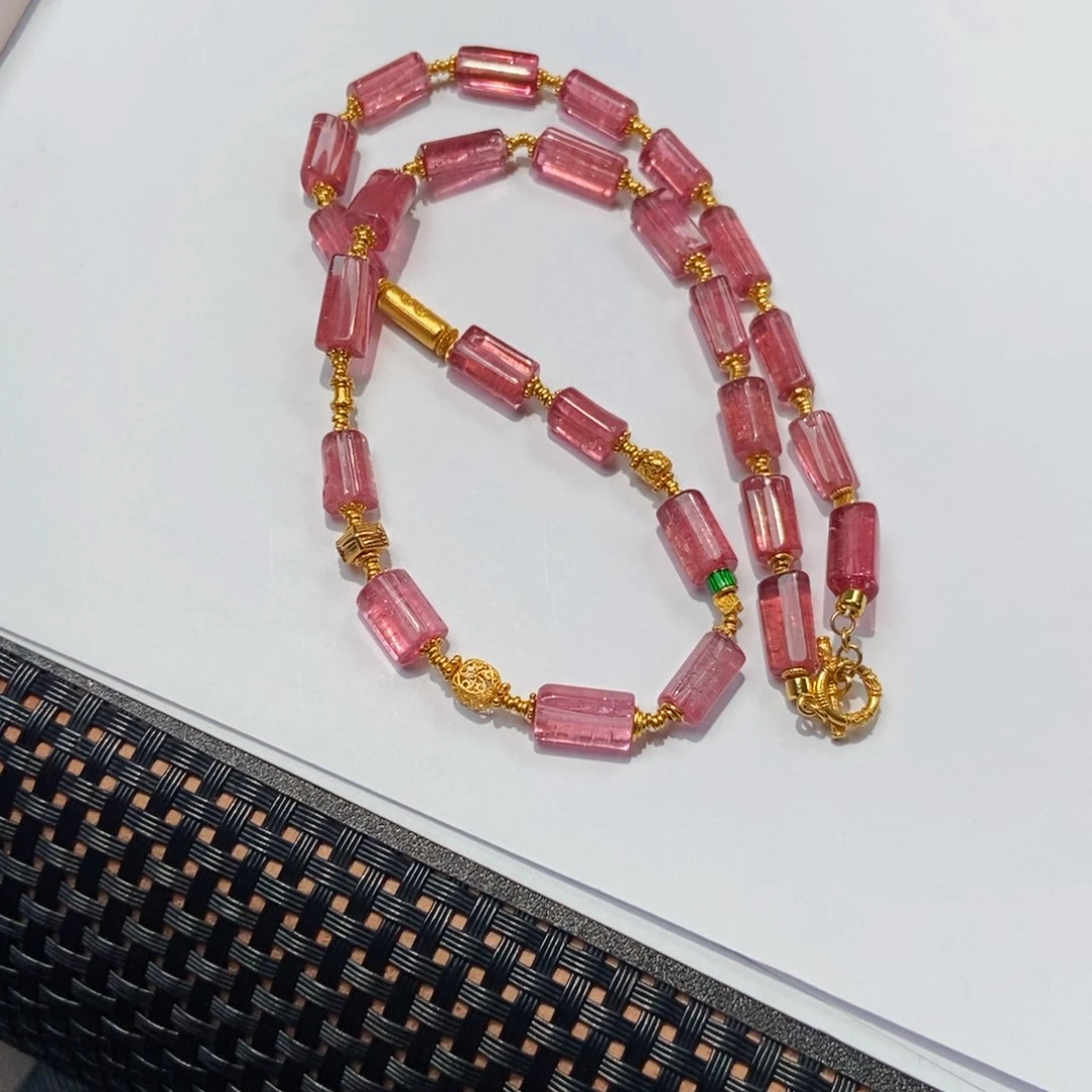 碧玺项链未镶嵌萧*碧玺项链