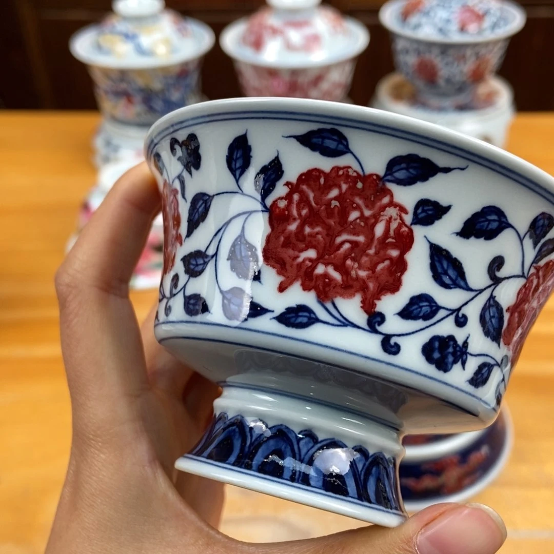 手绘现代茶具非古董