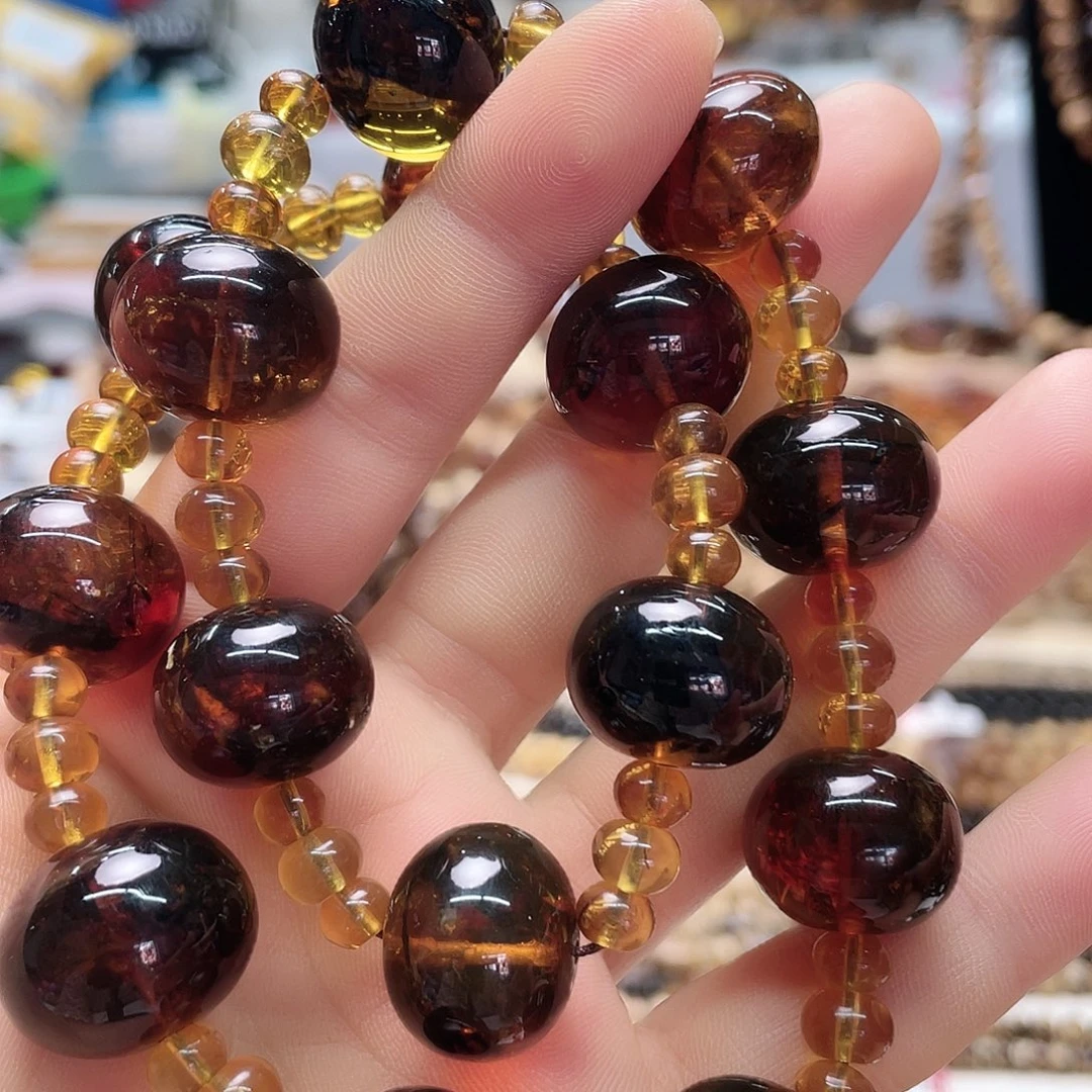 琥珀裸石未镶嵌十八