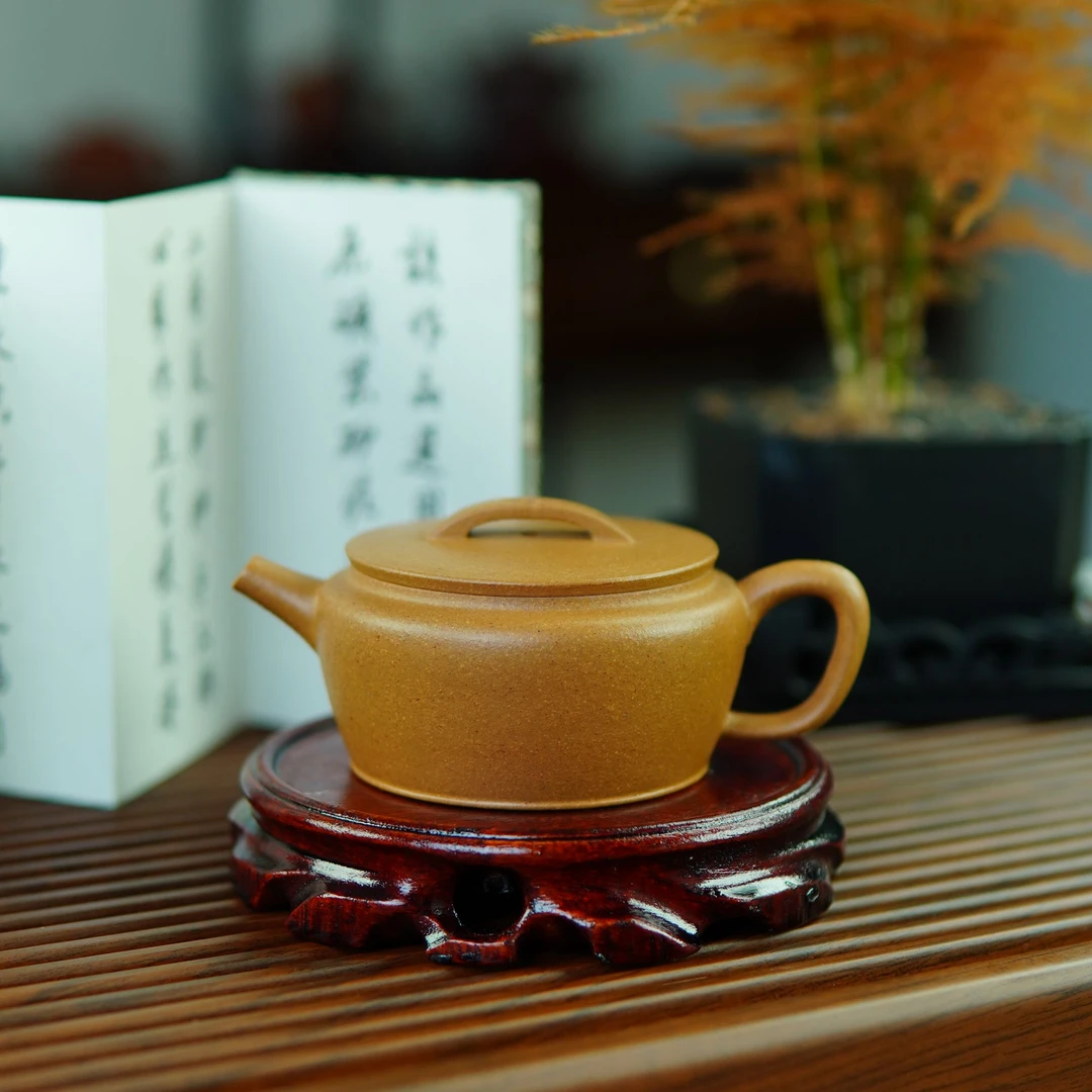 听茗山房 轻薄胎大蕴汉瓦130cc 原矿葵黄老段泥 半手工制作