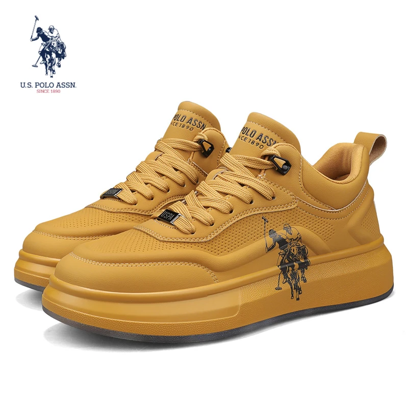 U.S. POLO ASSN.男鞋秋冬新款时尚休闲鞋经典学生运动百搭小白鞋