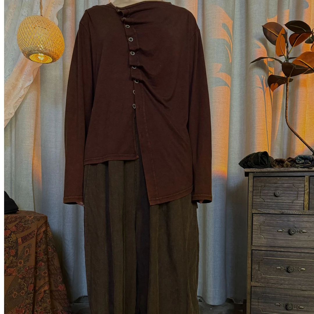 H809606常规款长袖针织衫时尚圆领