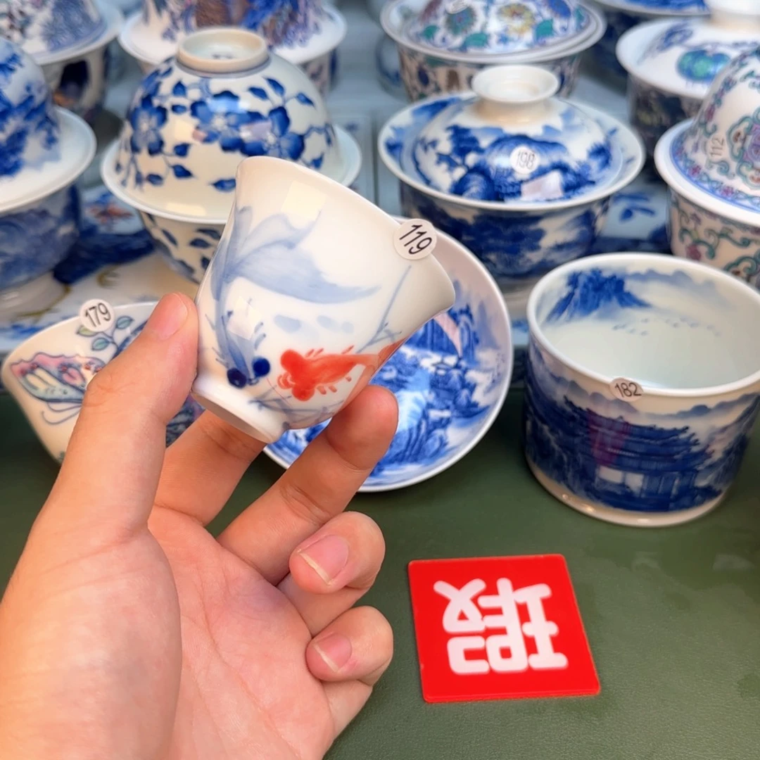 彦祖纯手工手绘茶具119