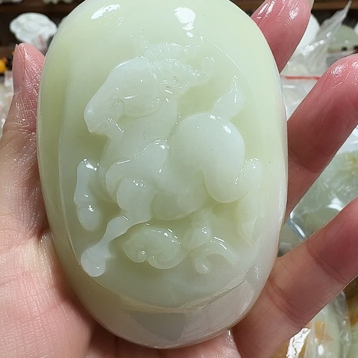 用***1砖雕石头手把件不退不换