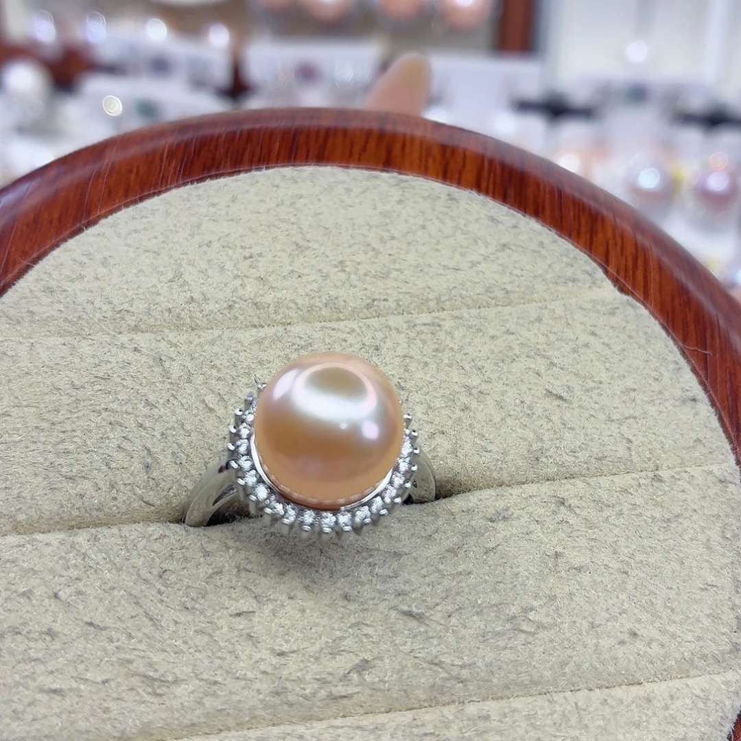 淡水珍珠合金戒指