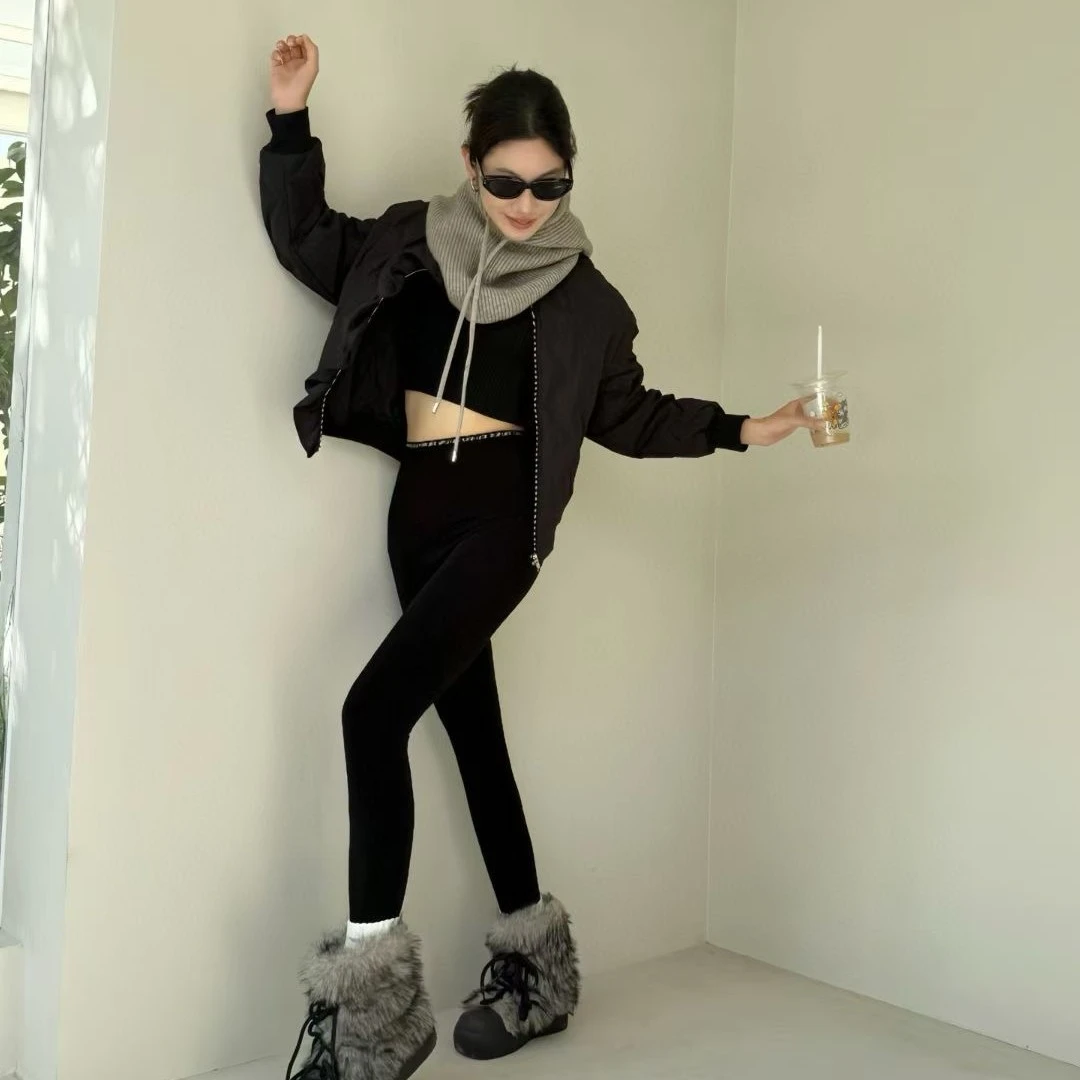 500g发财云朵裤自发热蛋白绒超级显瘦打底裤