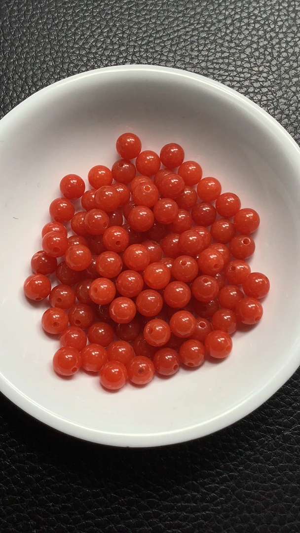 鸿福珠宝 ~ L402樱桃红楠红6mm30颗6元