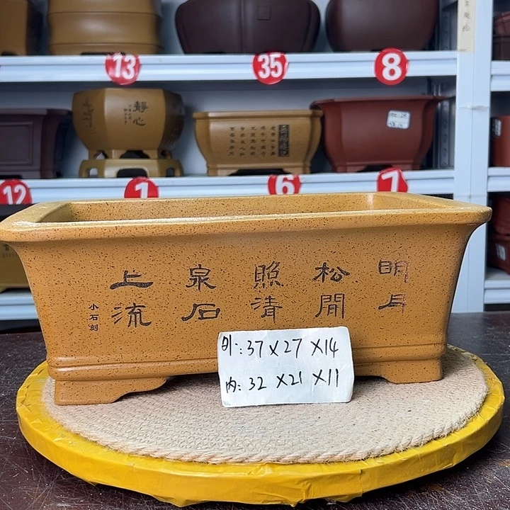 花盆紫砂蛇年大吉