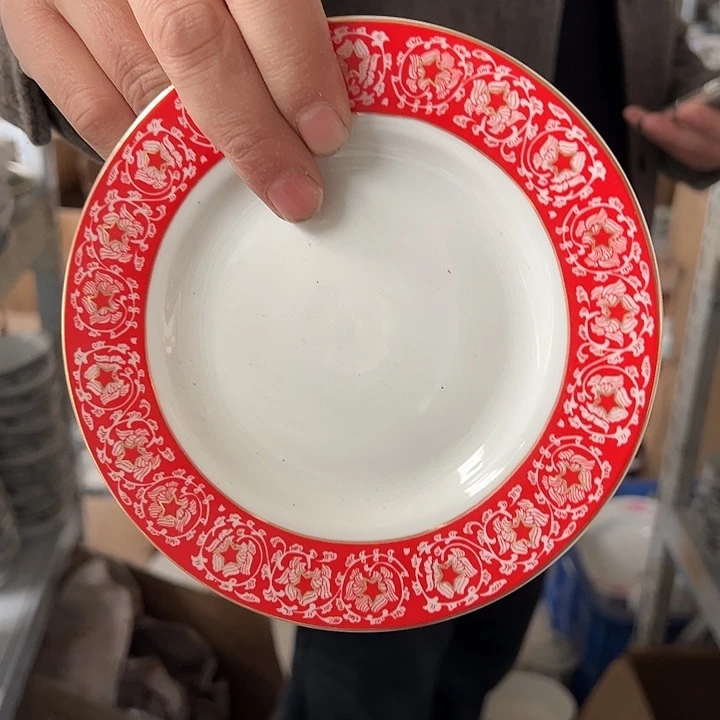景德镇高温陶瓷陶瓷6寸碟陶瓷