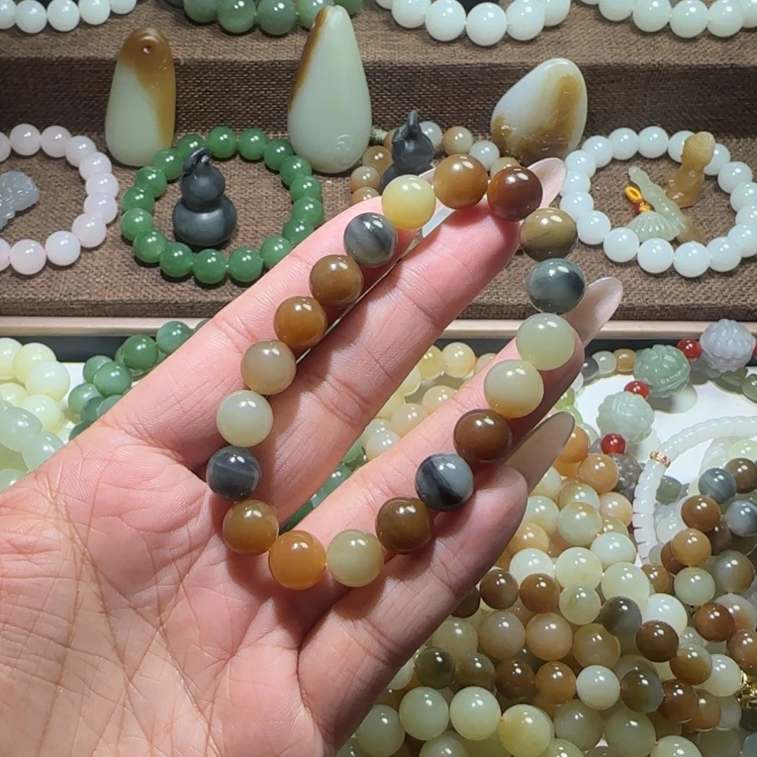 和田玉未镶嵌手链