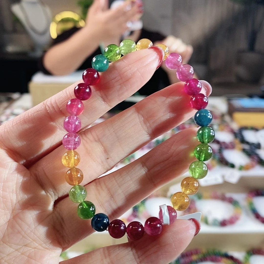 碧玺手串未镶嵌G2617060单圈颜色微差