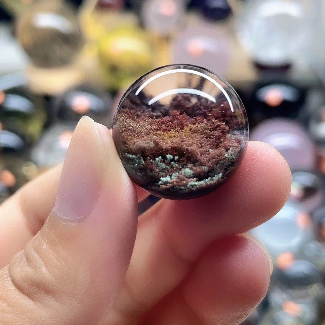 未镶嵌珠宝半成品水晶红幽灵聚宝盆22