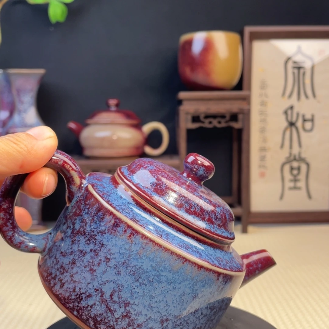 凯***归其他钧瓷半手工 茶壶。