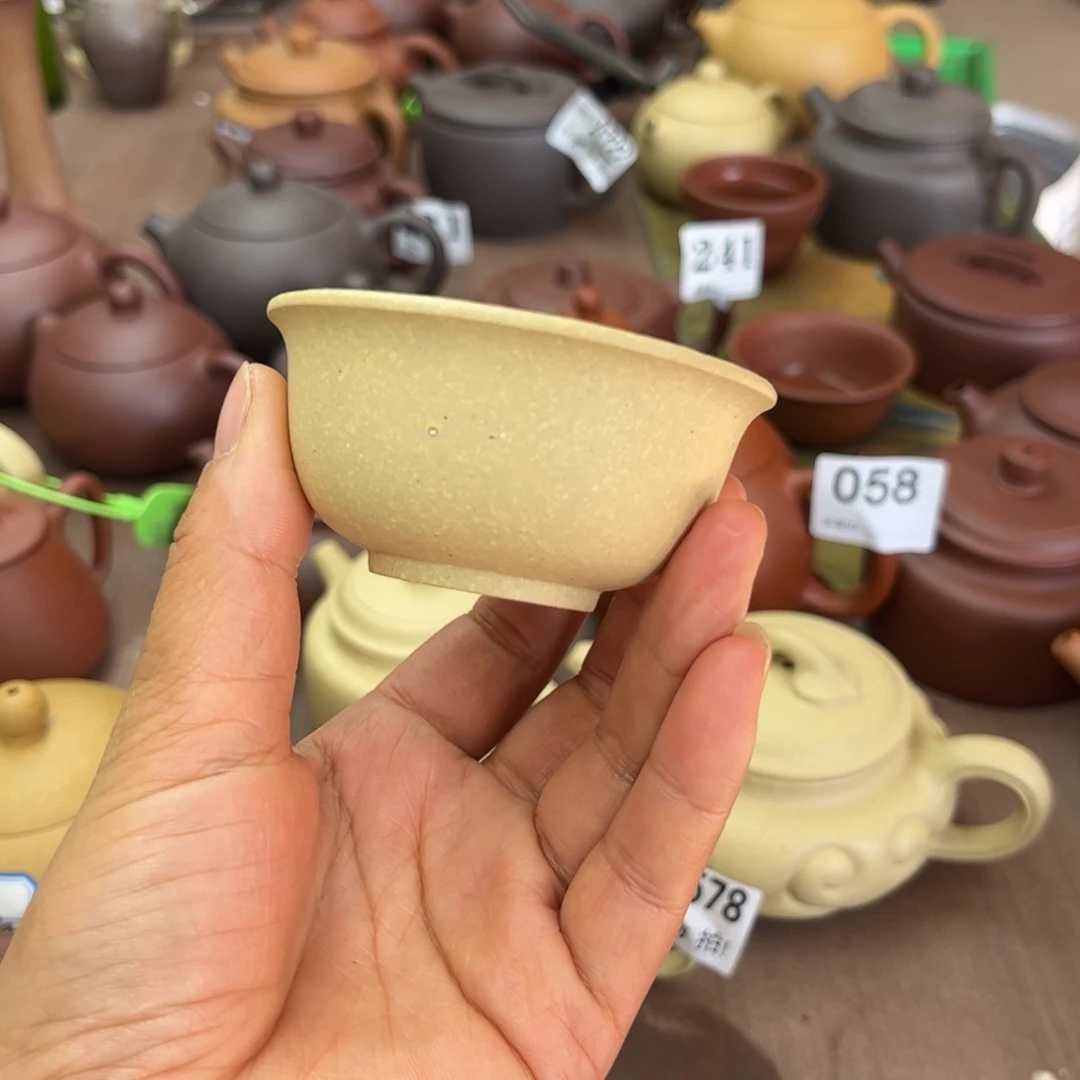 紫砂茶壶本绿主人杯一对