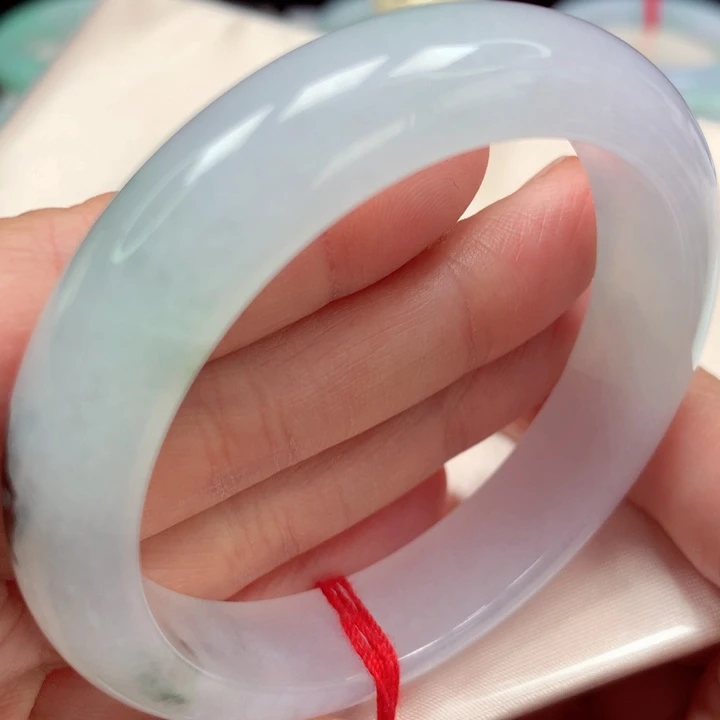 翡翠手镯未镶嵌高冰水墨画42