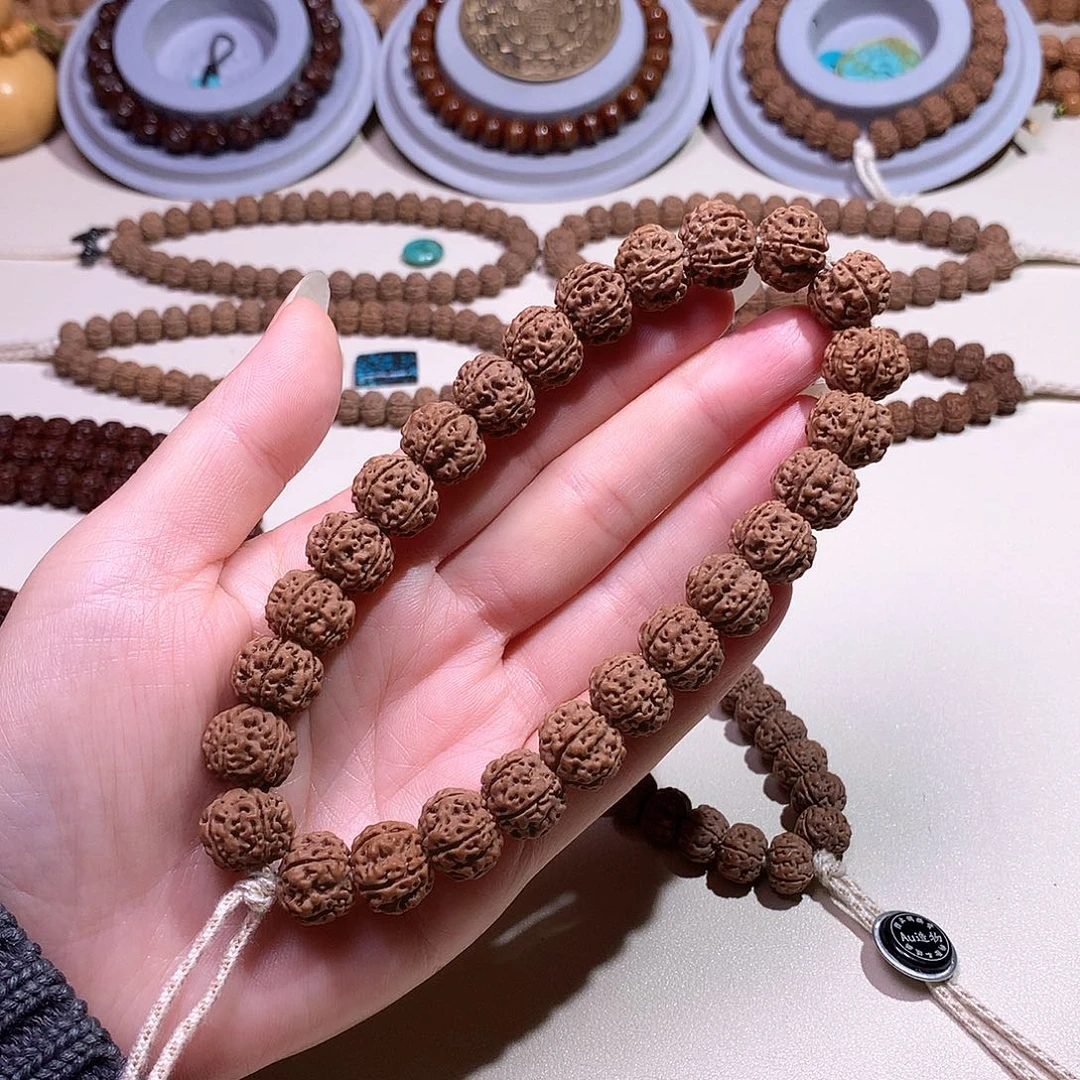 吊坠文玩核桃凹底梅花