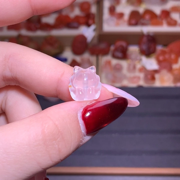 南红玛瑙合金颈饰九尾狐1