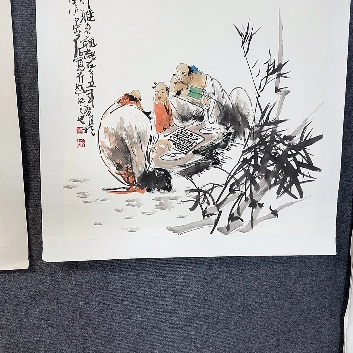 国画国画人物作品