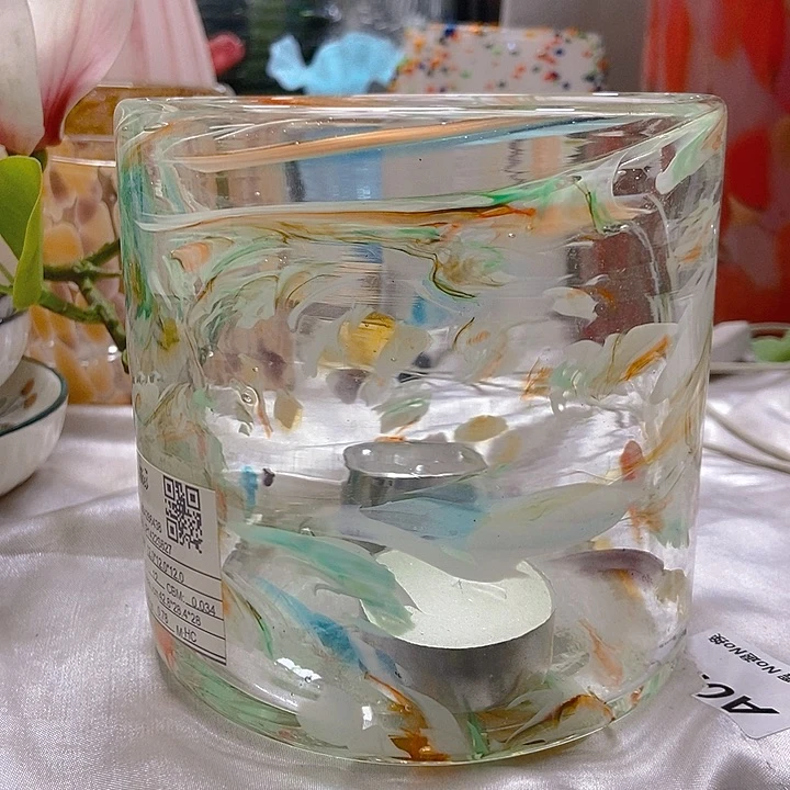 琉璃琉璃花瓶高12口12