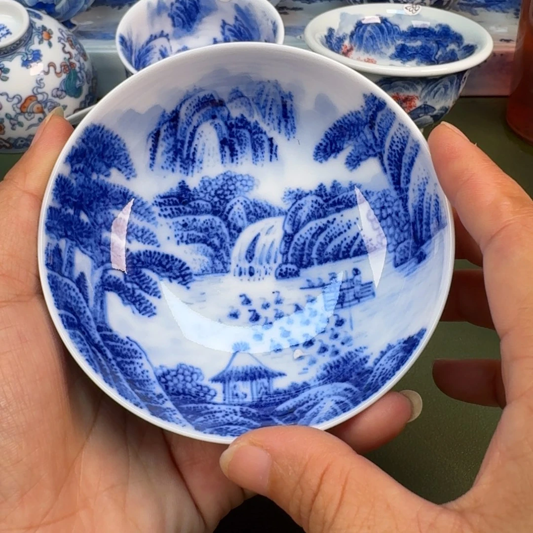 景德镇纯手绘茶具圆圆214