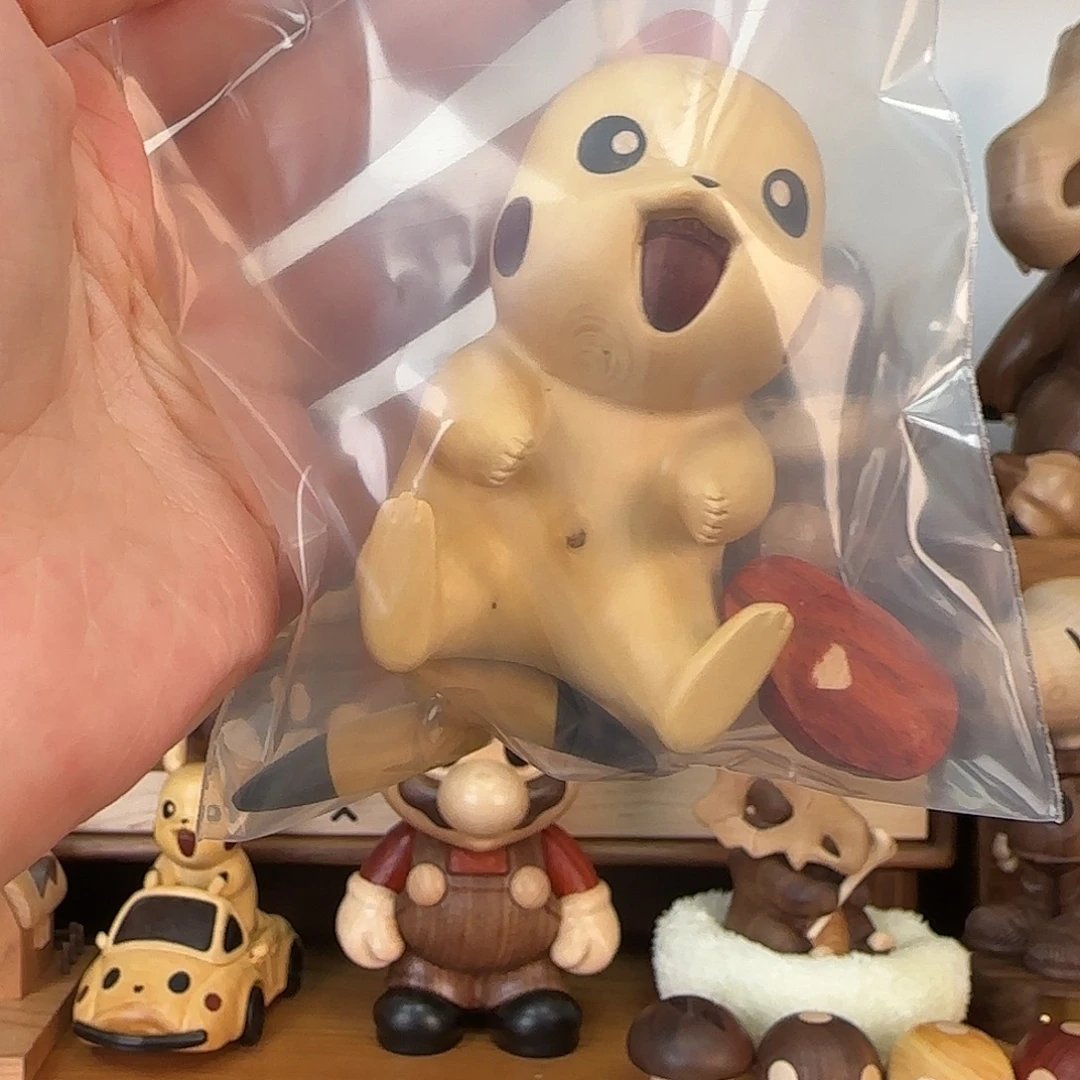 木小叶黄杨皮卡丘摆件