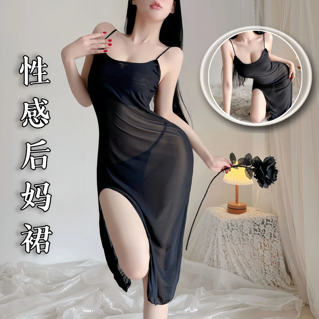 大码长裙春夏长款睡袍性感睡衣女床上激情火辣挑逗打野战袍制服