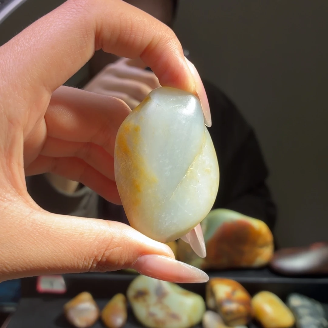 和田玉未镶嵌挂件40