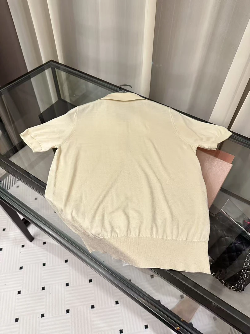 《088》毛针织衫女上衣袖轻职风短袖ins设计感