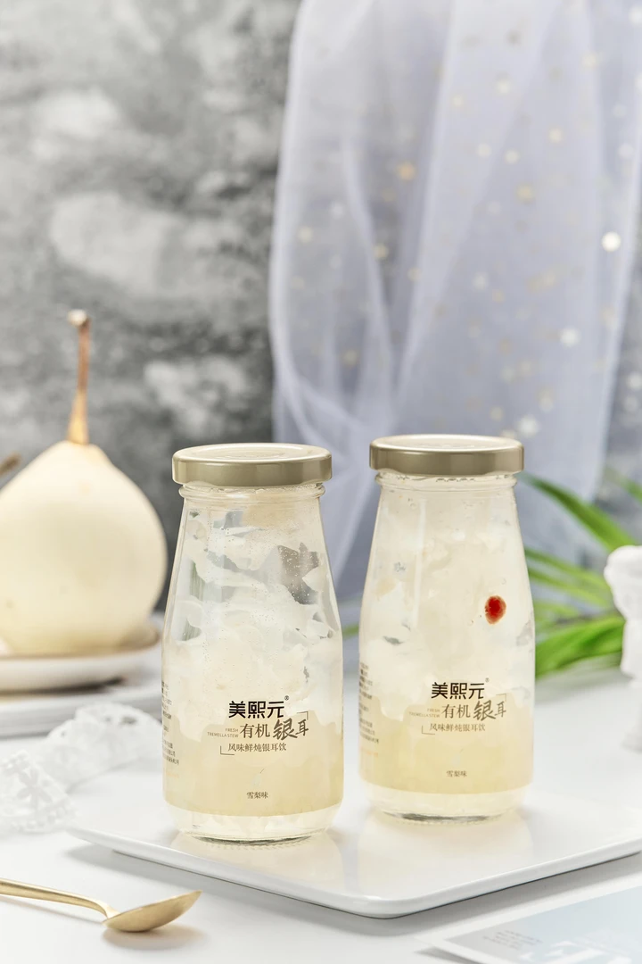 鲜炖银耳羹代餐开盖即食0脂肪0防腐剂礼盒装(198ml*6瓶）