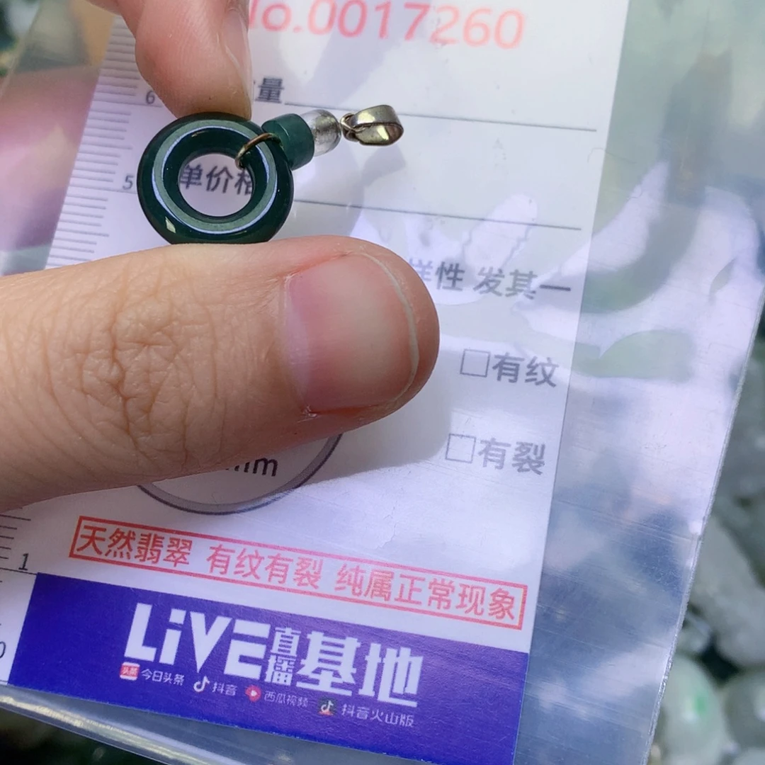 翡翠未镶嵌吊坠(不含链)