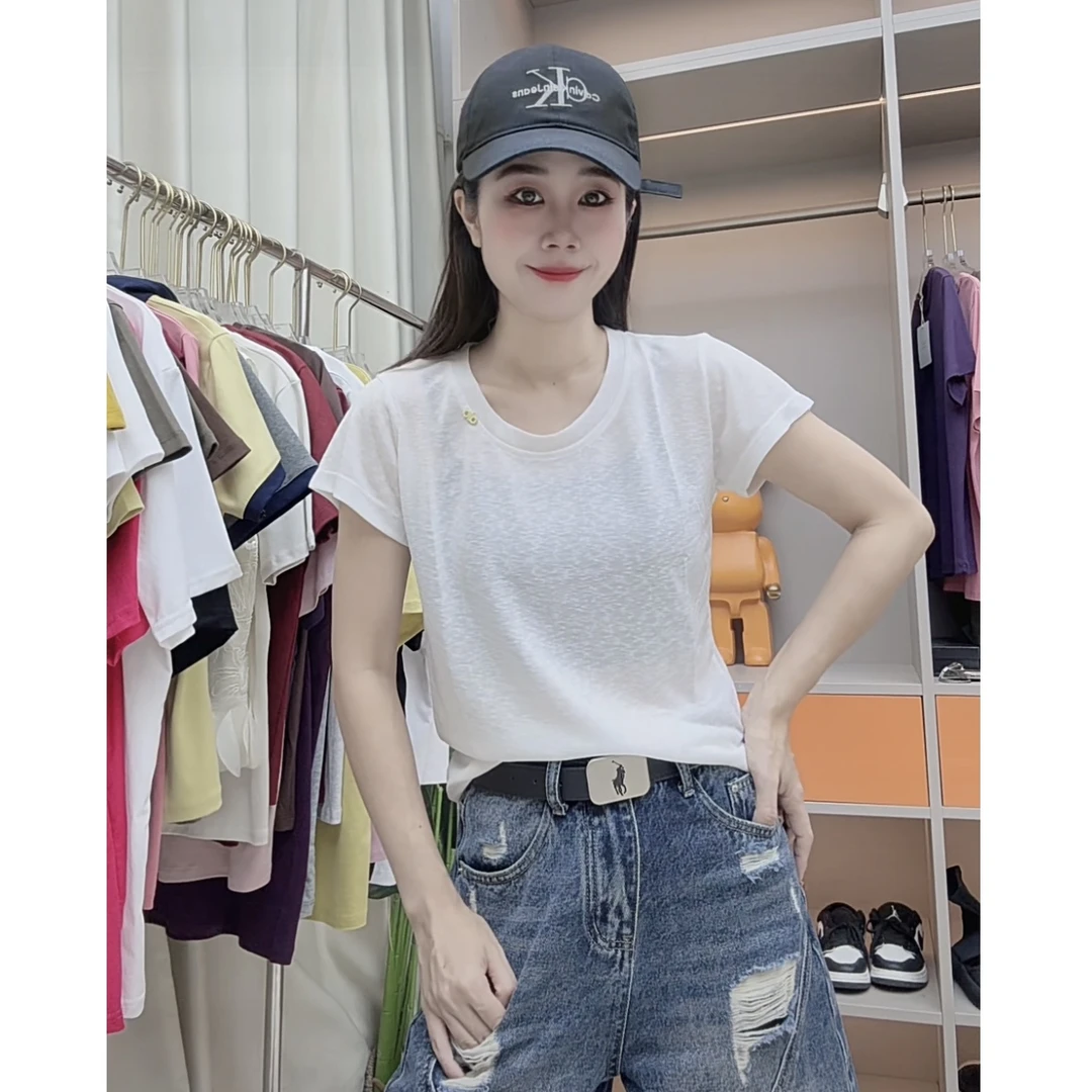 902新款舒适雪花棉短袖T恤