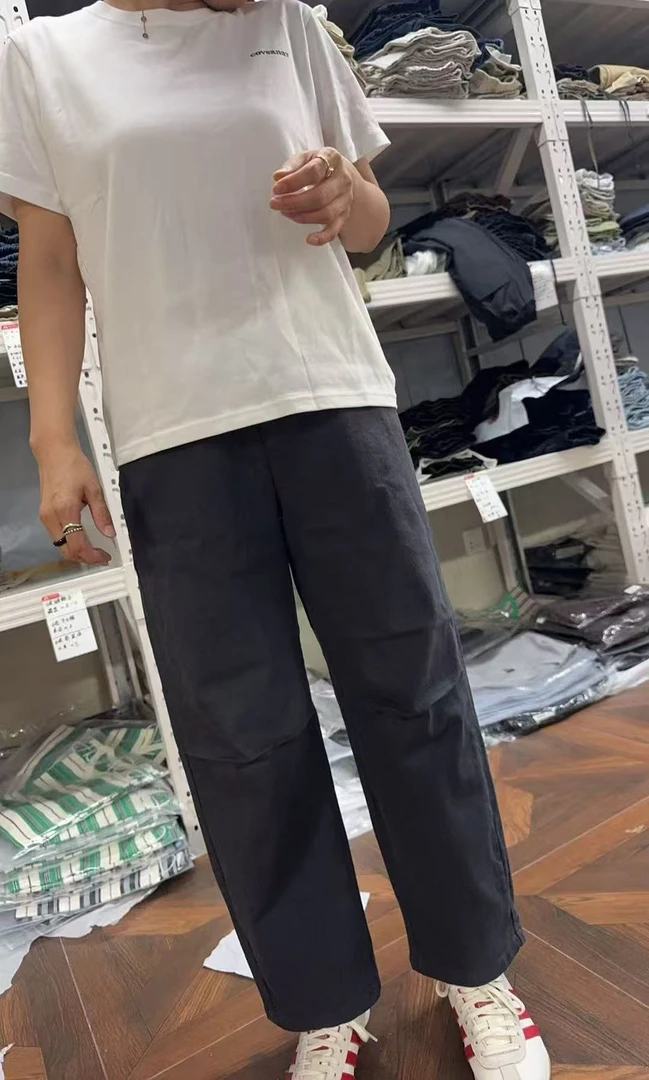 GO秋新款膝盖褶休闲裤(NO退换)