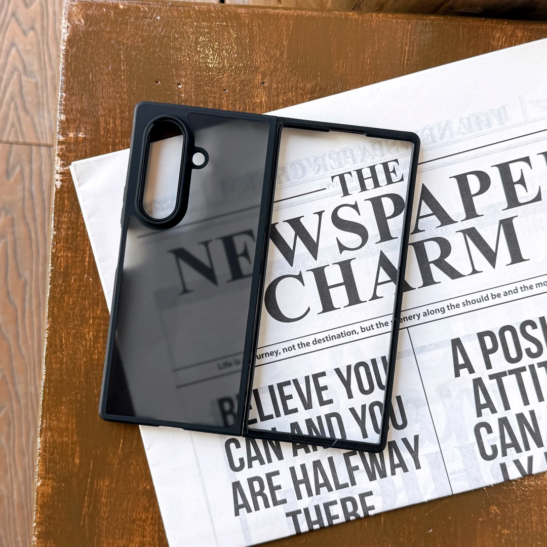 适用三星zfold7手机壳超薄透明肤感zfold6新款磨砂zfold5全包防摔