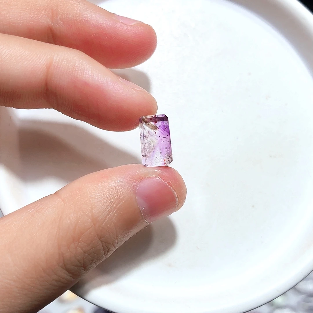 水晶未镶嵌珠宝半成品超七打孔不退换