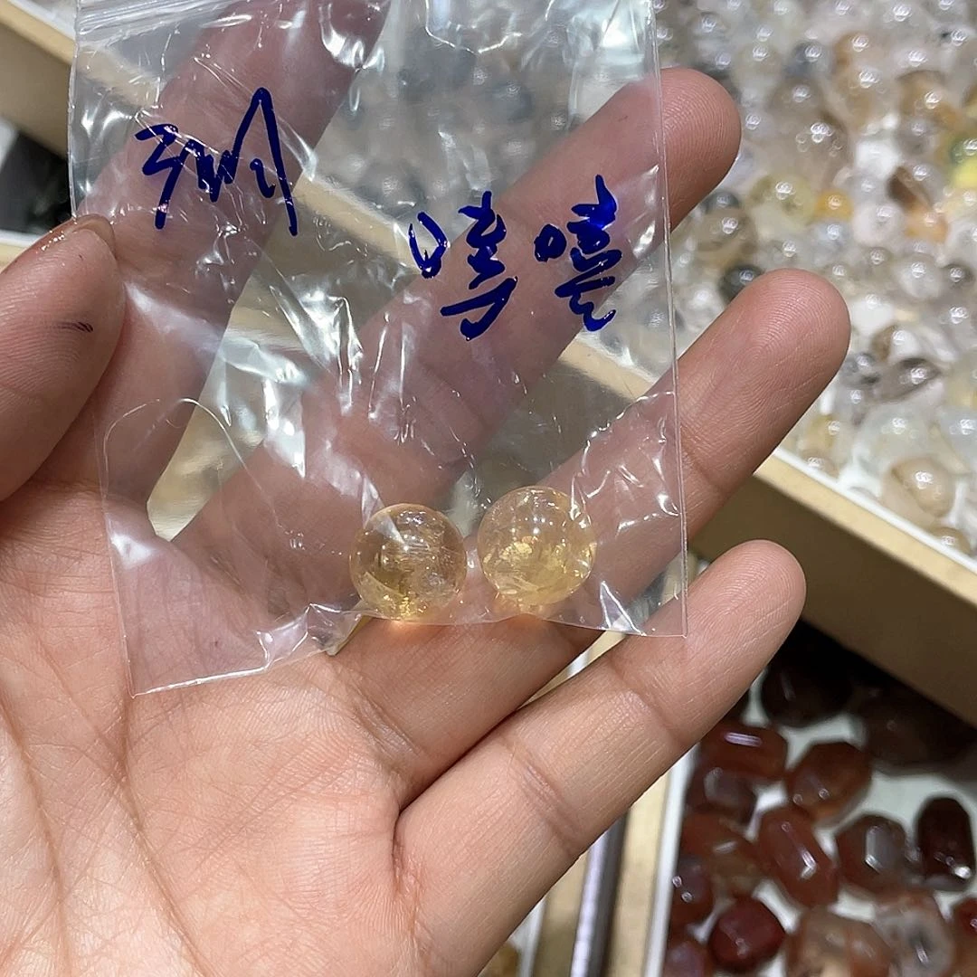 水晶珠宝半成品未镶嵌打孔/不退换