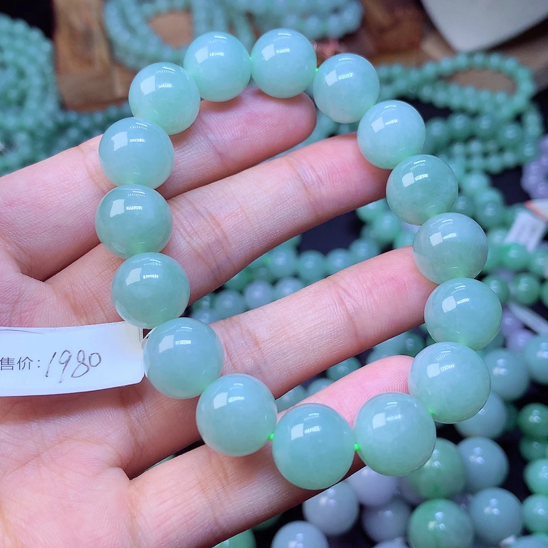 翡翠未镶嵌毛衣链卡13