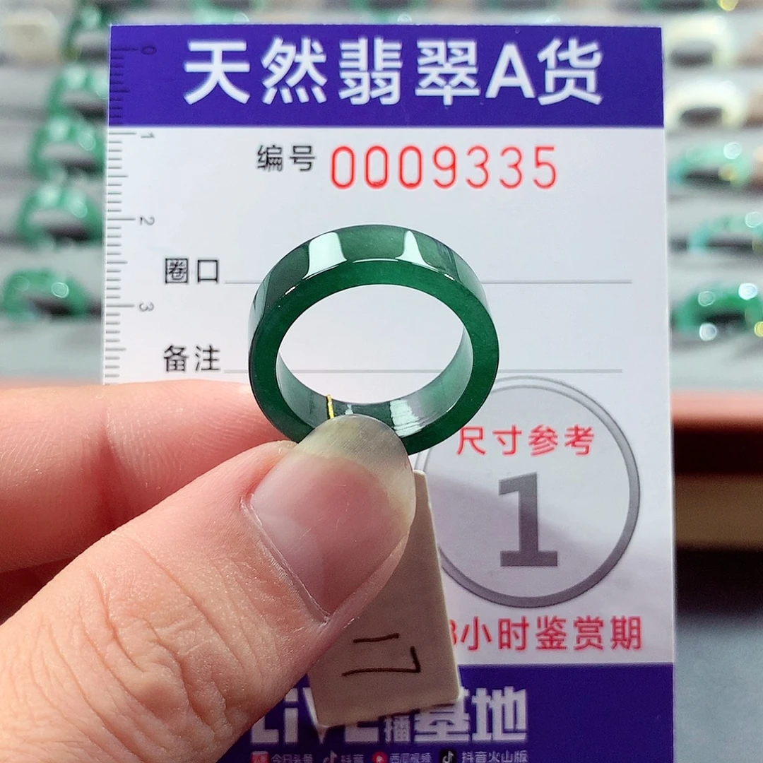 翡翠未镶嵌戒指17号
