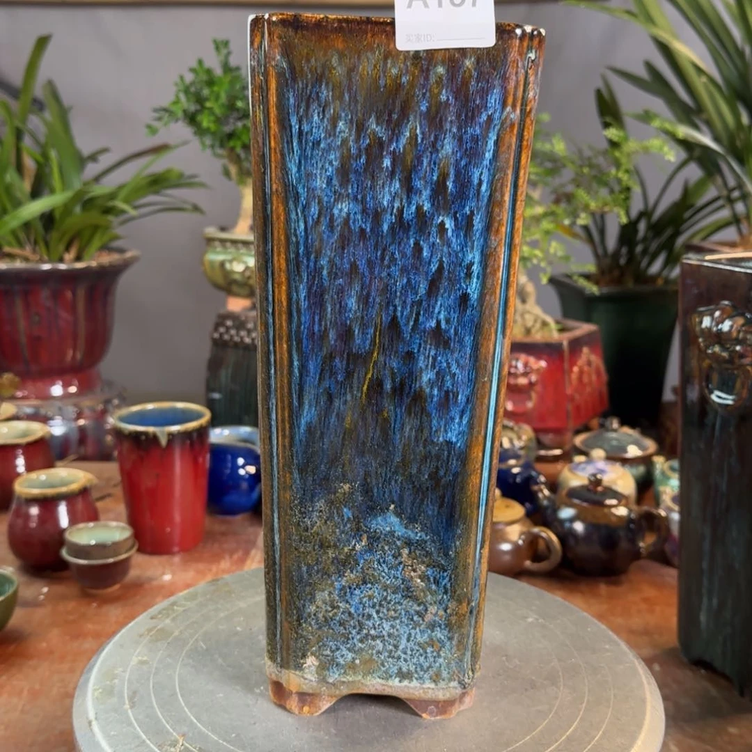 紫砂花盆三*长157