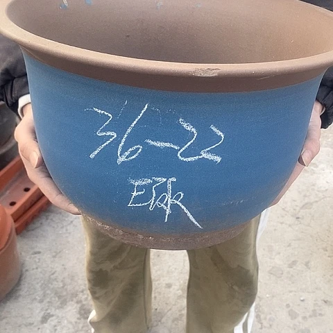 紫砂中国宜兴紫砂花，