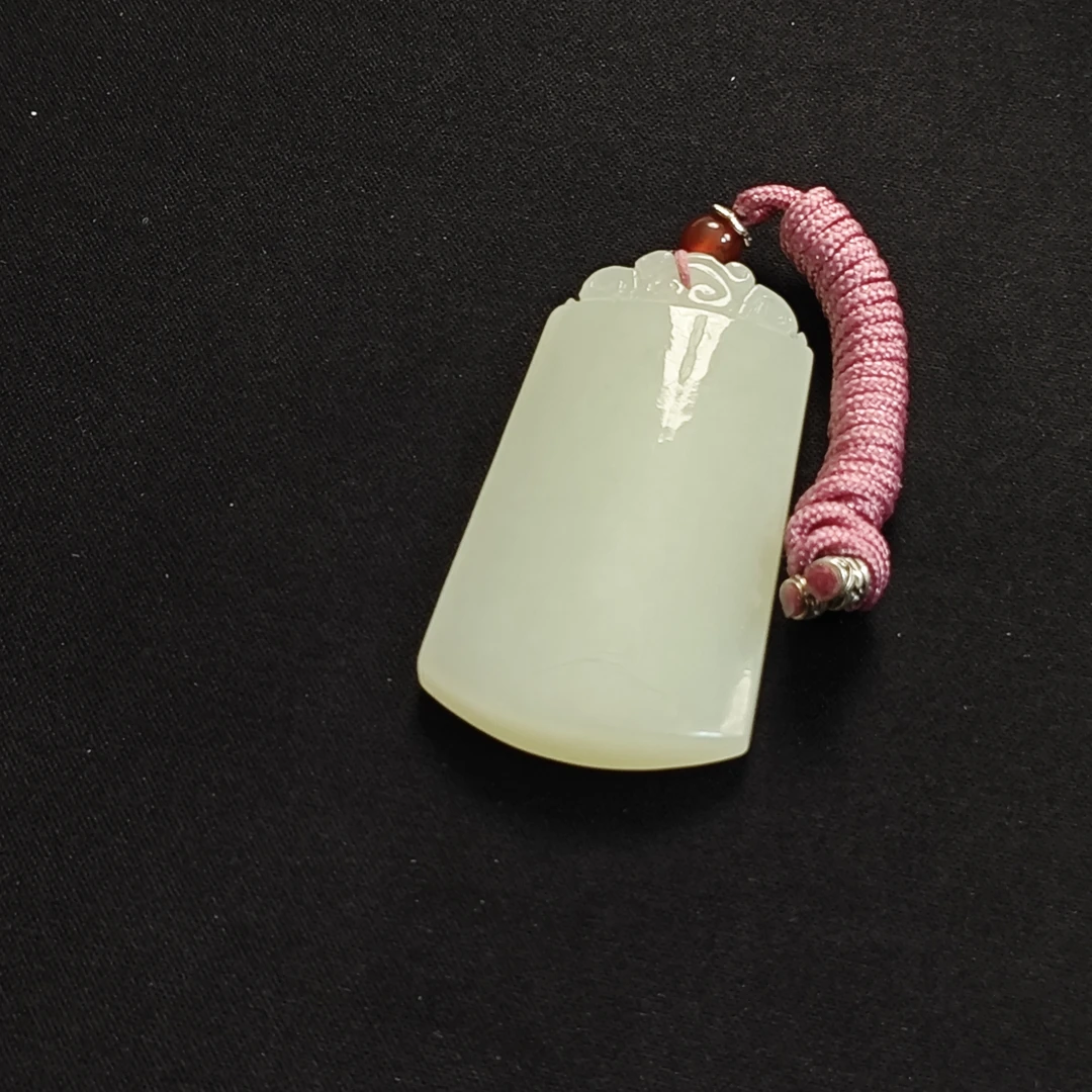 RC0856创汇期和田白玉无事牌