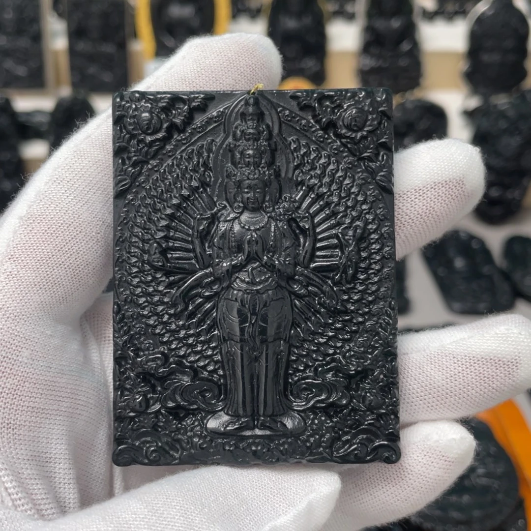忘***忆未镶嵌蛇纹石玉吊坠