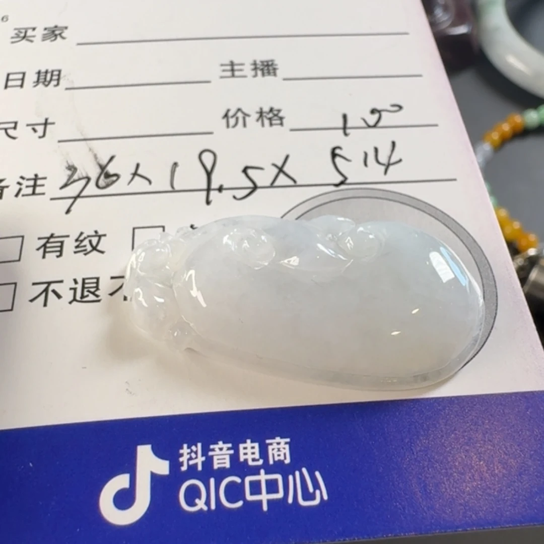 翡翠未镶嵌颈饰颈饰